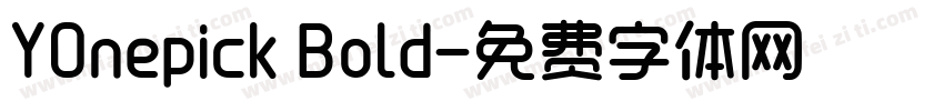 YOnepick Bold字体转换